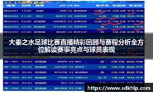 大秦之水足球比赛直播精彩回顾与赛程分析全方位解读赛事亮点与球员表现