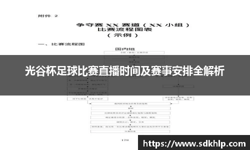 光谷杯足球比赛直播时间及赛事安排全解析